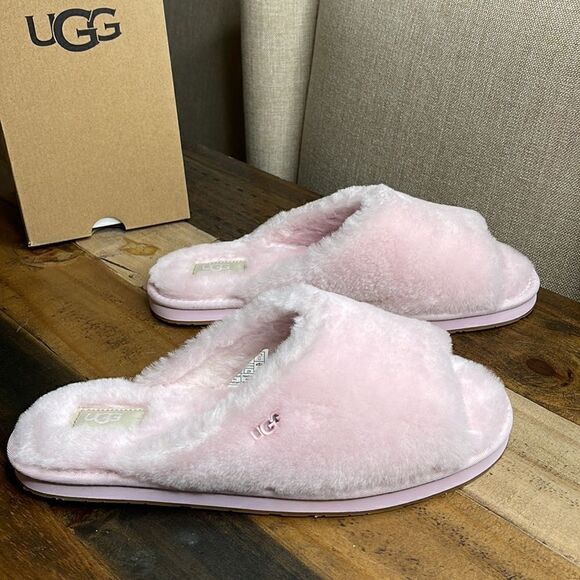 UGG ANNIA PEEP Toe SLIPPERS NWT - Picture 1 of 6